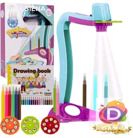 Детски проектор за рисуване + батерии , снимка 1 - Рисуване и оцветяване - 42789924
