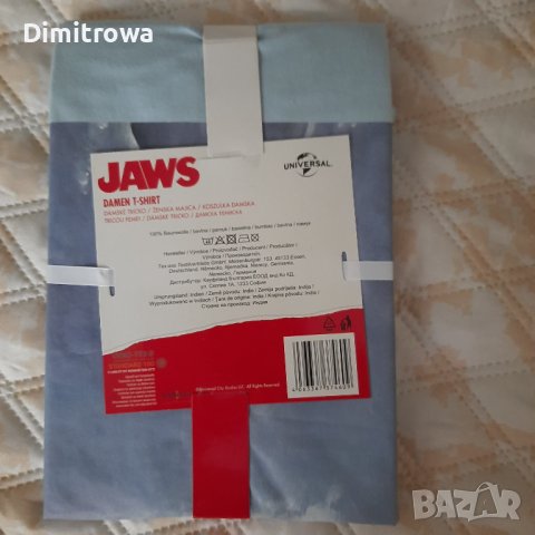  р-рМ Jaws дамска тениска, снимка 2 - Тениски - 40670534