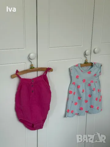 Летни дрешки дрехи 74 80 см , снимка 6 - Бебешки рокли - 50285449