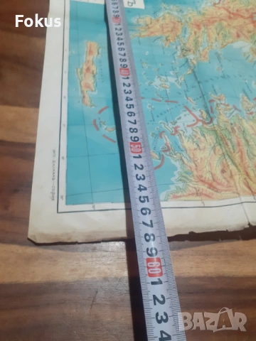 Стара царска карта на Балканския полуостров 1937 г, снимка 7 - Антикварни и старинни предмети - 53281981