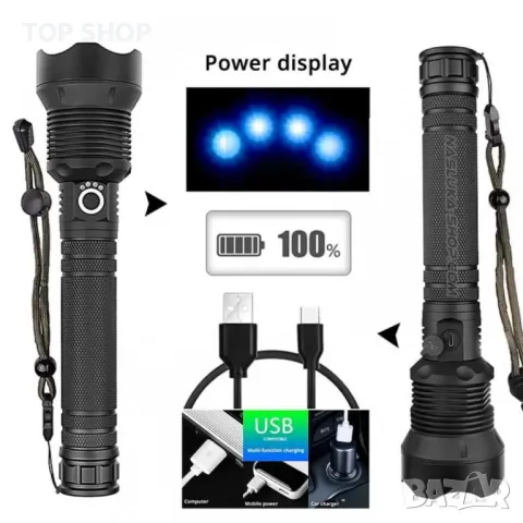 МОЩЕН ПРЕЗАРЕЖДАЕМ ФЕНЕР СЪС ZOOM X-BALOG P90 POWER LIGHT