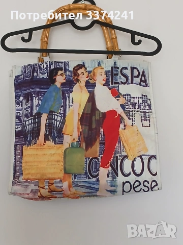 Плажна дамска чанта, снимка 6 - Чанти - 54319854