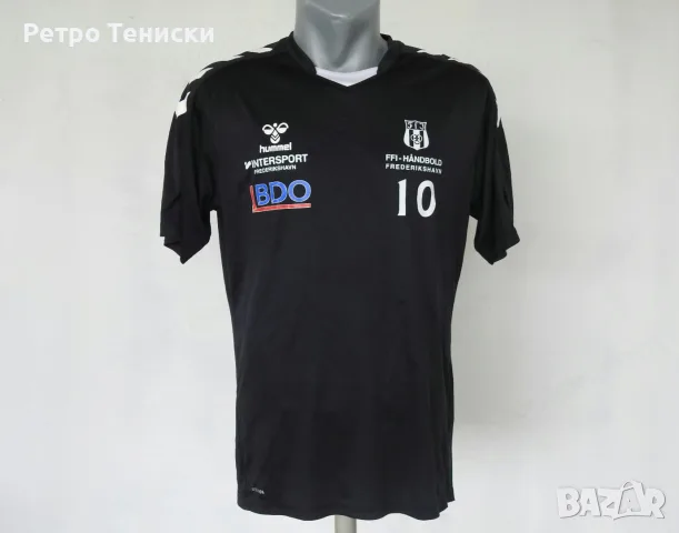 Тениска • Handball #10 • Hummel • черно • размер L • Мъже