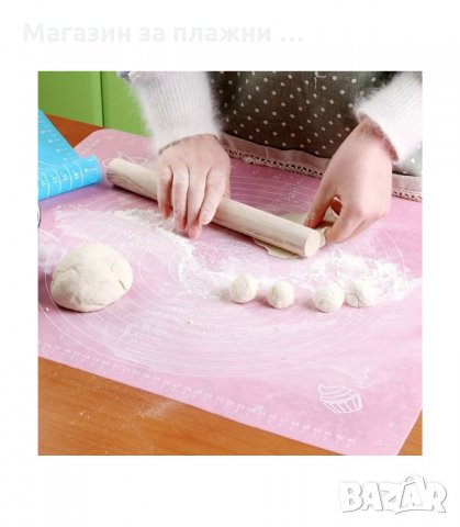 СИЛИКОНОВА ПОДЛОЖКА ЗА МЕСЕНЕ, ТОЧЕНЕ И ПЕЧЕНЕ 50Х40 СМ. - код 2156 , снимка 9 - Други - 34207729