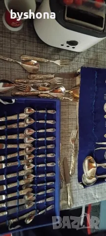 Сребърни прибори за хранене, снимка 3 - Антикварни и старинни предмети - 49567833