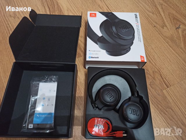 Продавам блутут слушалки JBL Live 500BT черни, снимка 3 - Bluetooth слушалки - 31185293