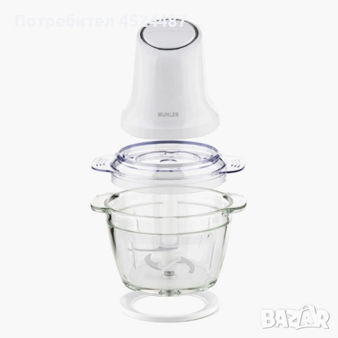 Мини чопър Muhler MCH-5088 – Мели, реже и пасира за секунди, снимка 2 - Чопъри и пасатори - 52544348