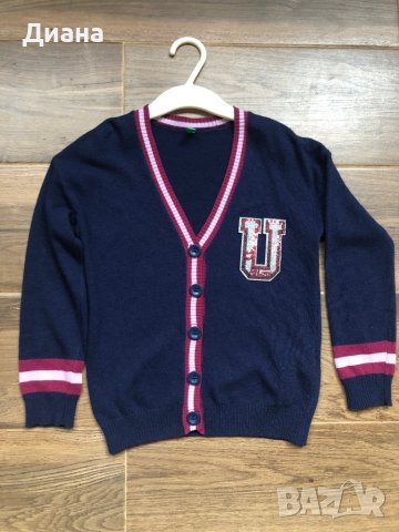 Детска жилетка с вълна и кашмир Benetton 