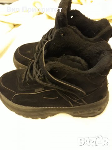 Черни зимни боти , модерни , красив впечатляващ модел 