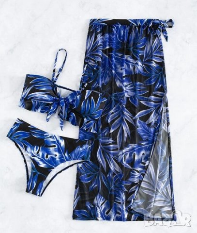 Сет от три части бански костюм в различни разцветки, снимка 9 - Бански костюми - 37036039