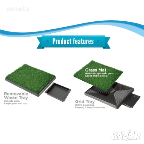 Домашен любимец куче вътрешна трева тоалетна тава. куче 
обучение на домашни любимци , снимка 2 - За кучета - 48539319