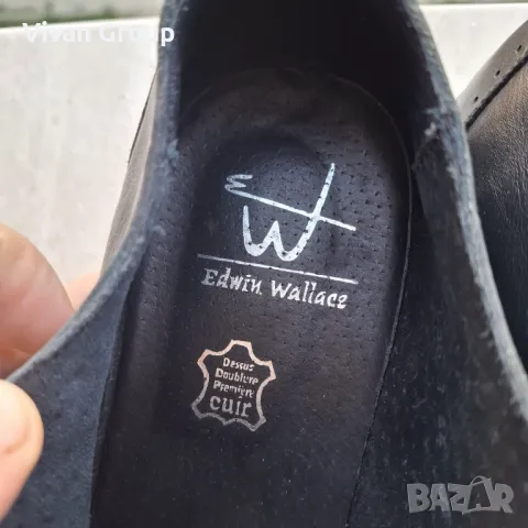 Мъжки обувки Edwin Wallace 100% кожа, снимка 10 - Официални обувки - 47743567