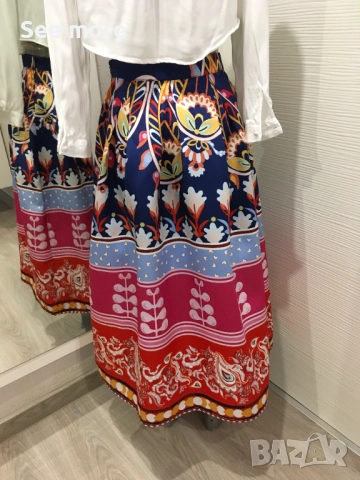 ONLY многоцветна пола S, снимка 4 - Поли - 53954959