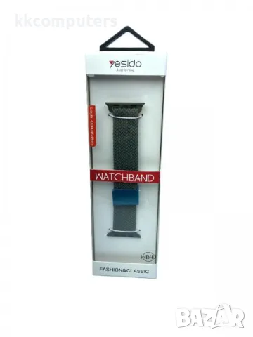 Плетена каишка Yesido WB40 / Зелен / за Apple Watch 42-44-45-49mm Баркод : 3131058, снимка 2 - Каишки за часовници - 55799754