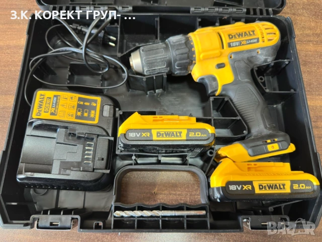 Акумулаторен винтоверт DEWALT DCD771, снимка 2 - Винтоверти - 54099110