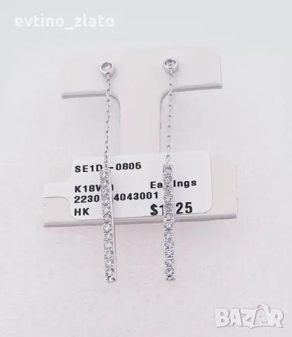 Златно колие 18К с диаманти , снимка 16 - Колиета, медальони, синджири - 40134506