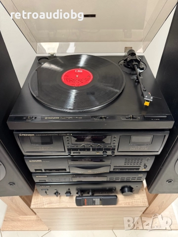 🔊ТОП ЦЕНА - Ретро аудио система сет PIONEER - усилвател + дек + cd + тунер + грамофон + колони🔊, снимка 6 - Аудиосистеми - 52586439