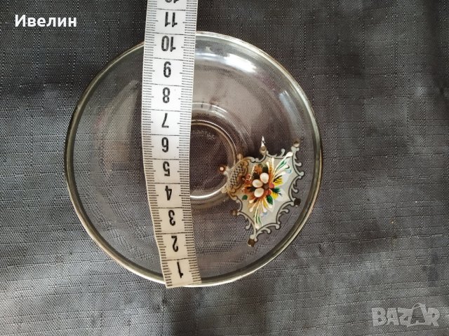 четири стъклени чаши за чай,кафе-комплект, снимка 3 - Антикварни и старинни предмети - 30529389