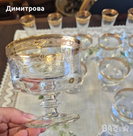 Комплекти чаши Мурано Медичи, снимка 4 - Чаши - 54287340