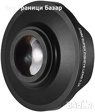 Нов Ултра широкоъгълен фишай обектив 37 мм с метален корпус за снимки, снимка 6 - Обективи и филтри - 47653087