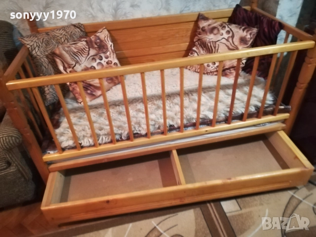 детско легло-дървено 1310251347, снимка 3 - Спални и легла - 52037008