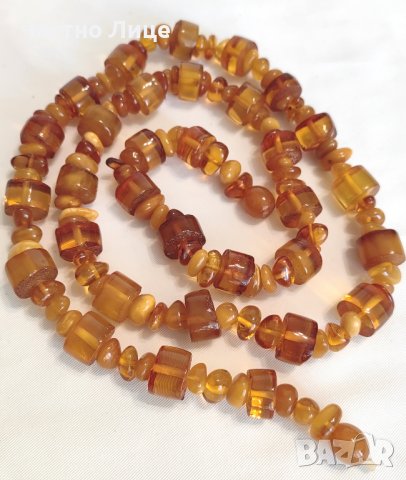 Оригинална Руска Соц СССР Кехлибарена Огърлица Колие Гердан, снимка 2 - Колиета, медальони, синджири - 40469881