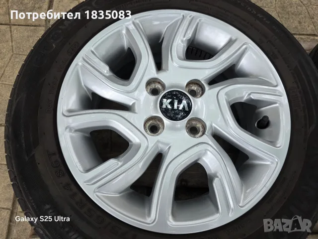 Лети джанти 14ки 4х100 Kia + летни гуми 175/65/14, снимка 4 - Гуми и джанти - 56244210