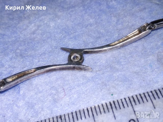 ЕЛЕГАНТНА СКЪПОЦЕННА СРЕБЪРНА ГРИВНА СРЕБРО 926 с ИСКРЯЩ ЮВЕЛИРНО ФАСЕТИРАН ЦИРКОНИЙ 33134, снимка 9 - Гривни - 40555075