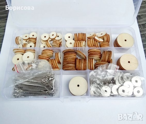 Кутии с дървени стави за играчки, амигуруми аксесоари, снимка 2 - Други - 37963344