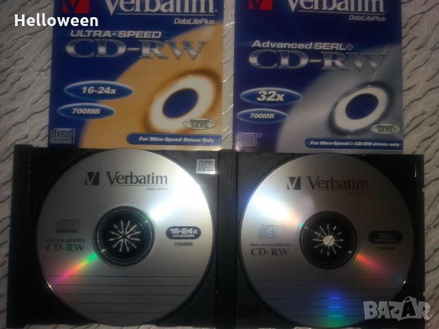 Промоция! Verbatim DVD+RW 8X, CD-RW 32x 700MB, снимка 4 - CD дискове - 30934772