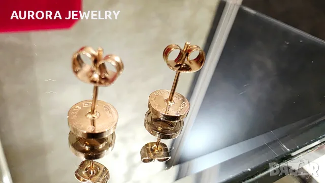 CARTIER Love Rose Gold Stud Дамски Обеци, снимка 6 - Обеци - 56307684