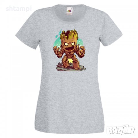 Дамска тениска Marvel Groot 2 Игра,Изненада,Подарък,Геймър,, снимка 6 - Тениски - 36741072