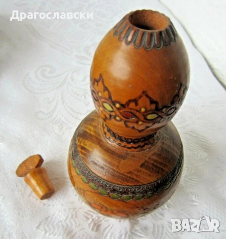  буре бъчва буренце и стара дървена барутница, дървен нож за писма, снимка 8 - Декорация за дома - 28883516