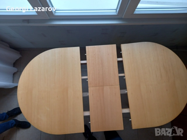 Разтегателна маса за хранене, снимка 3 - Маси - 54083787