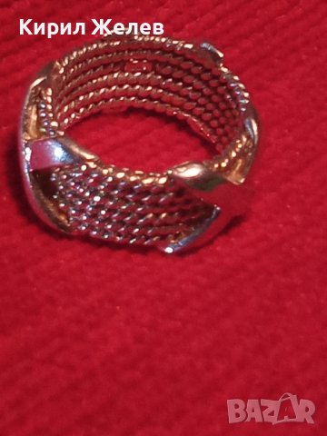 ПРЕКРАСЕН СРЕБЪРЕН ДИЗАЙНЕРСКИ ВИНТИДЖ АРТ ПРЪСТЕН СРЕБРО 925 РЪЧНА МАЙСТОРСКА ИЗРАБОТКА 32507