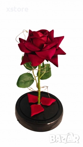 Красива осветена роза в стъкленица с красива подаръчна кутия, снимка 2 - Подаръци за жени - 52793829
