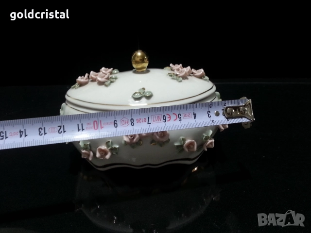 стар български порцелан кутия за бижута , снимка 7 - Антикварни и старинни предмети - 51628881