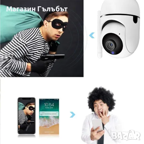 Wi-fi камера с облак, снимка 5 - IP камери - 56155082