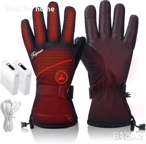 elguua Отопляеми ръкавици за мъже и жени