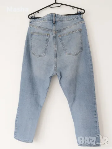 Дамски дънки H&M Mom Slim / размер EUR 44 (като нови), снимка 3 - Дънки - 56196154