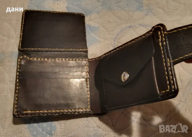 Портфейл от естествена кожа , снимка 6 - Портфейли, портмонета - 49035461