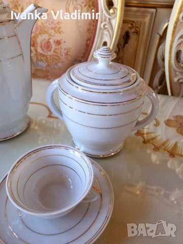 Френски сервиз за кафе LIMOGES , снимка 7 - Сервизи - 42781975