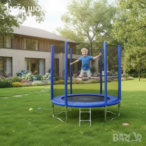 Батут с външна мрежа Jump 6ft - безопасно забавление и тренировка, снимка 2 - Други - 53879303