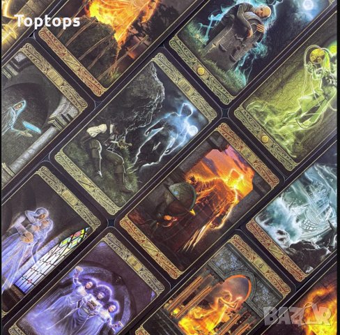 Таро карти: Tarot of Haunted House & Ghost Tarot & Illuminati Tarot, снимка 7 - Карти за игра - 34164763