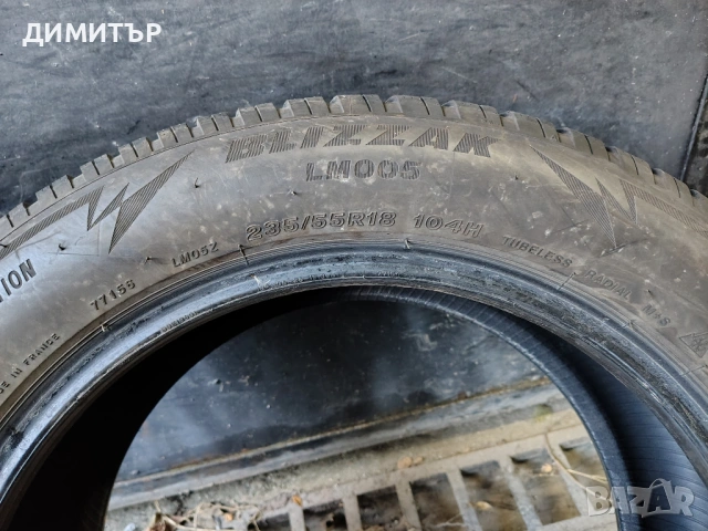 4бр.зимни гуми BRIDGESTONE 235 55 18 DOT20 цена за брой, снимка 5 - Гуми и джанти - 53968145