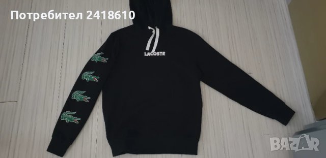 Lacoste SPORT  Hoodie Mens Size 3 - S  НОВО! ОРИГИНАЛ! Мъжка Качулка., снимка 11 - Спортни дрехи, екипи - 51429901