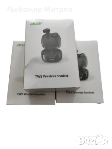 Безжични слушалки ACER TWS Wireless headset НОВИ!