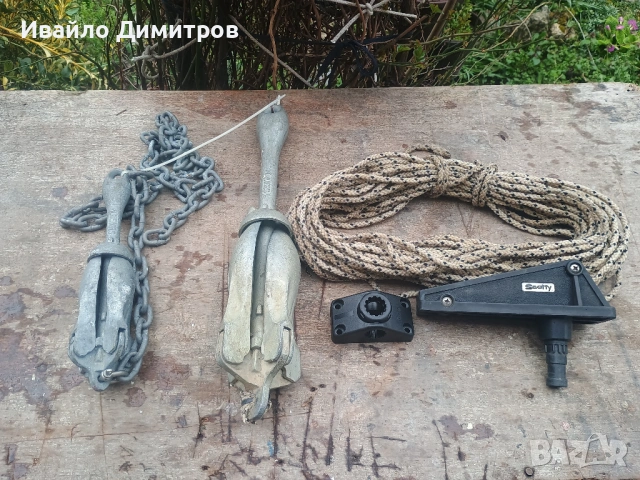 Котвен механизъм Scotty Anchor Lock и котви с въже, снимка 7 - Екипировка - 53937780