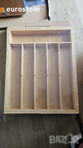 Kitsure Регулируем кухненски органайзер за прибори за хранене за чекмеджета с 8 отделения, снимка 3 - Аксесоари за кухня - 51705415