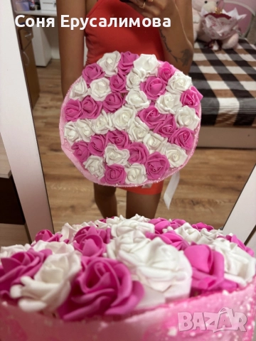 Букет от 101 вечни рози, снимка 10 - Изкуствени цветя - 48053937